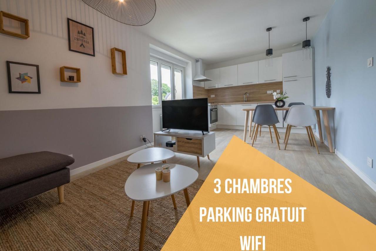 Appartement 3 Chambres - Parking - Wifi - Buanderie - Jardin Μπρεστ Εξωτερικό φωτογραφία